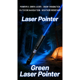445nm Blue Laser Pointer, Aluminum Alloy Casing, Focusable, Includes 16340 Battery - Image 2