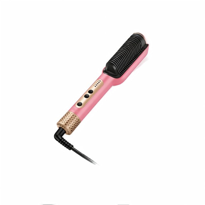 SK-979 Hair Straightening Brush: Anti-Scald, 360° Swivel Cord, Adjustable Temperature—Suitable for Curly Hair - Image 3