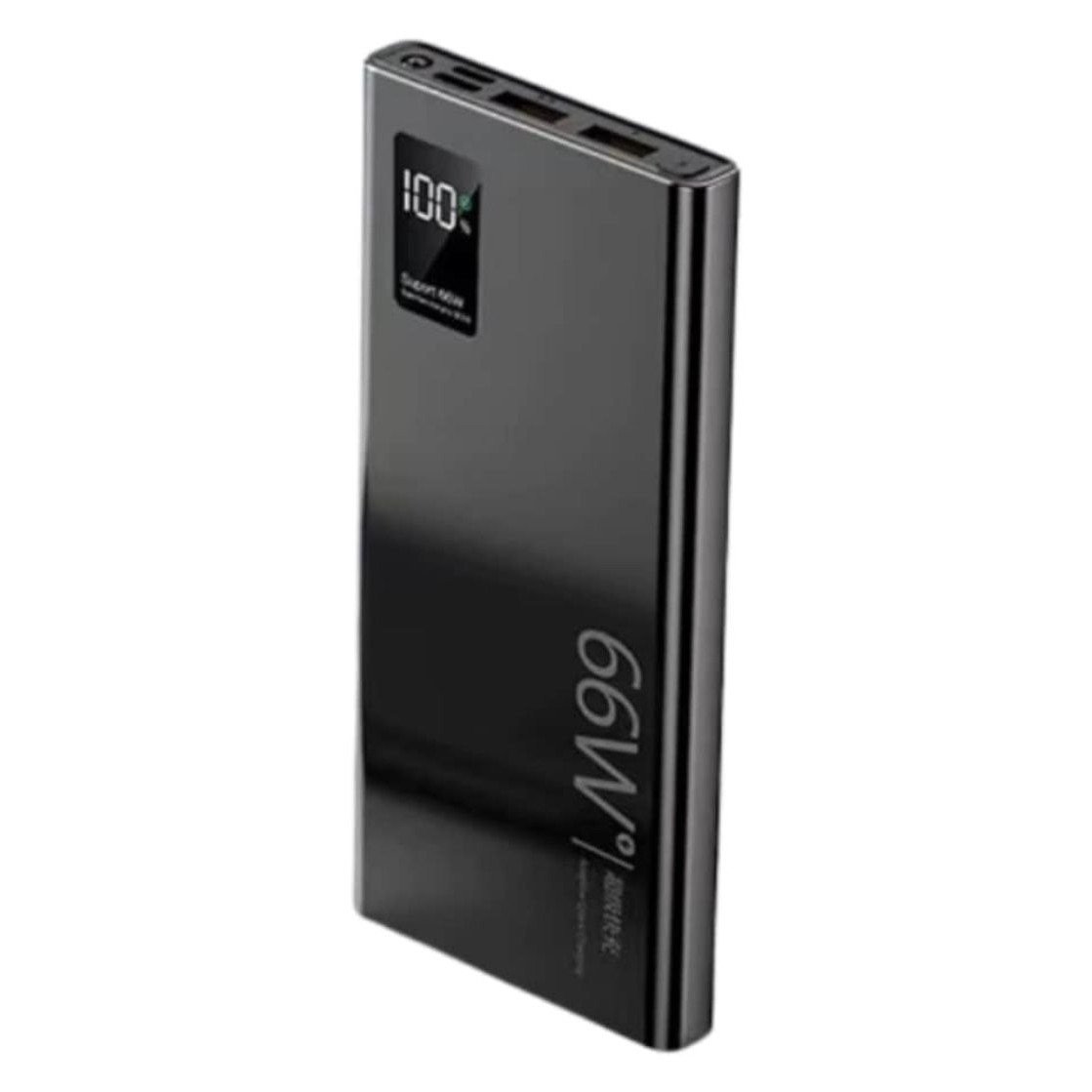 Ultra-Fast Charging Power Bank: 66W Output, Digital LED Display, 20,000mAh Capacity, Type-C Port, Micro USB Port