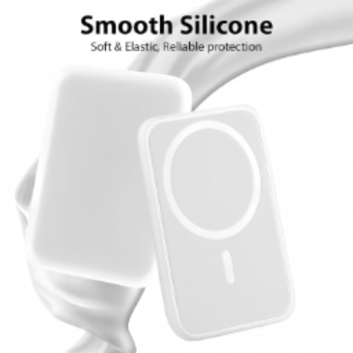 Wireless Power Bank, 10,000mAh, White, Supports 15W Fast Charging, Slim Design