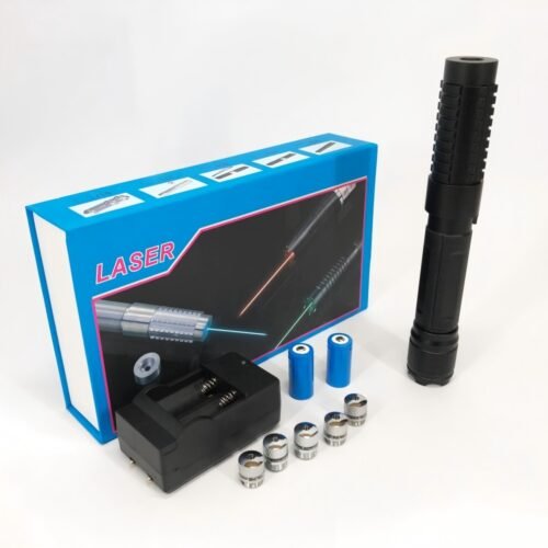 445nm Blue Laser Pointer, Aluminum Alloy Casing, Focusable, Includes 16340 Battery