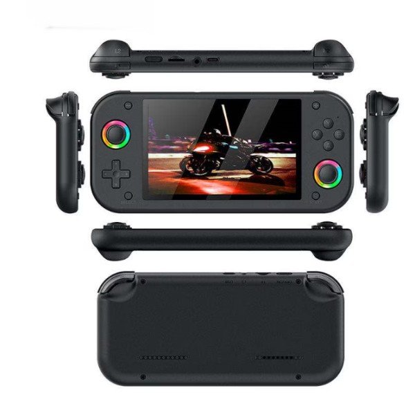A portable gaming console that supports 3D games. A handheld video game system featuring built-in classic games and an HD display. - Image 2