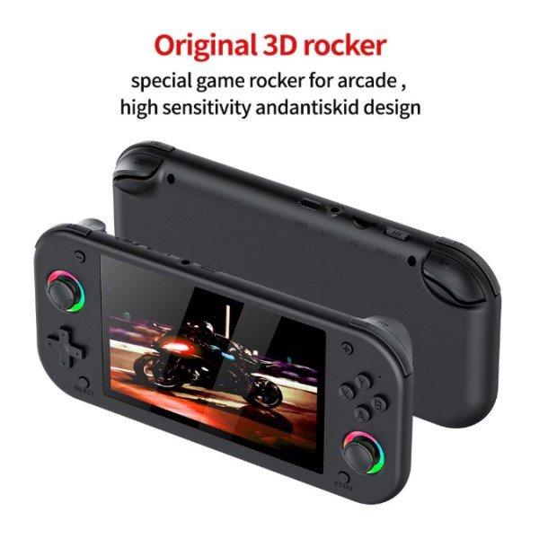 A portable gaming console that supports 3D games. A handheld video game system featuring built-in classic games and an HD display. - Image 3