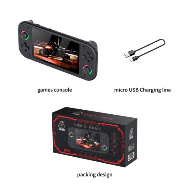 A portable gaming console that supports 3D games. A handheld video game system featuring built-in classic games and an HD display. - Image 5