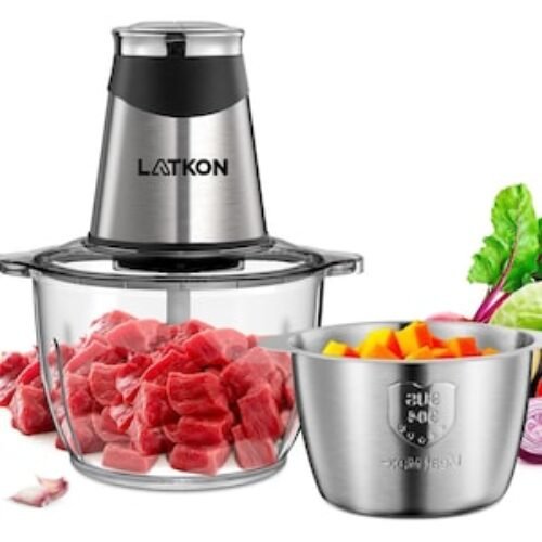 Electric Chopper, Universal Type, 3-Liter Bowl Capacity, Stainless Steel, 1000 Watts