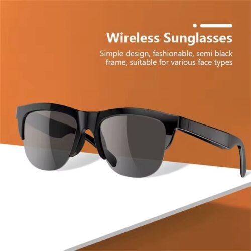 F06 Wireless Smart Bluetooth Audio Sunglasses: Open-Ear Stereo, Bluetooth 5.3, Touch Controls, Calls & Music Playback, Lightweight Design