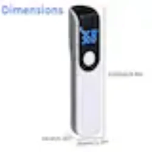 Termometru portabil multifunctional cu infrarosu, afisaj digital LCD LED, potrivit pentru sugari si adulti, termometru laser fara contact, grad medical de inalta precizie, uz casnic, alb